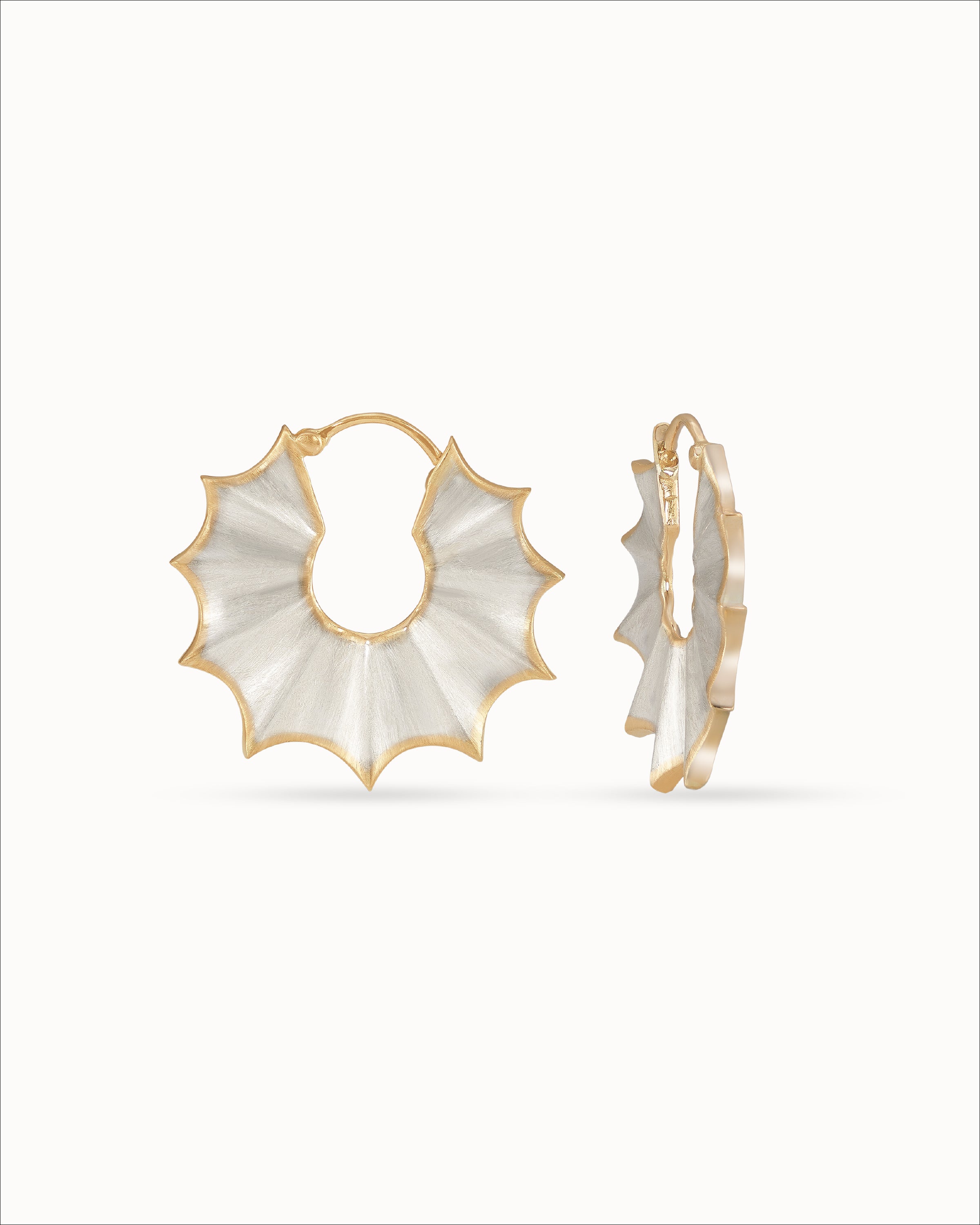 Ahalya Gold & Silver Earrings BL-SIGO-AA-02-0129 - Angled View