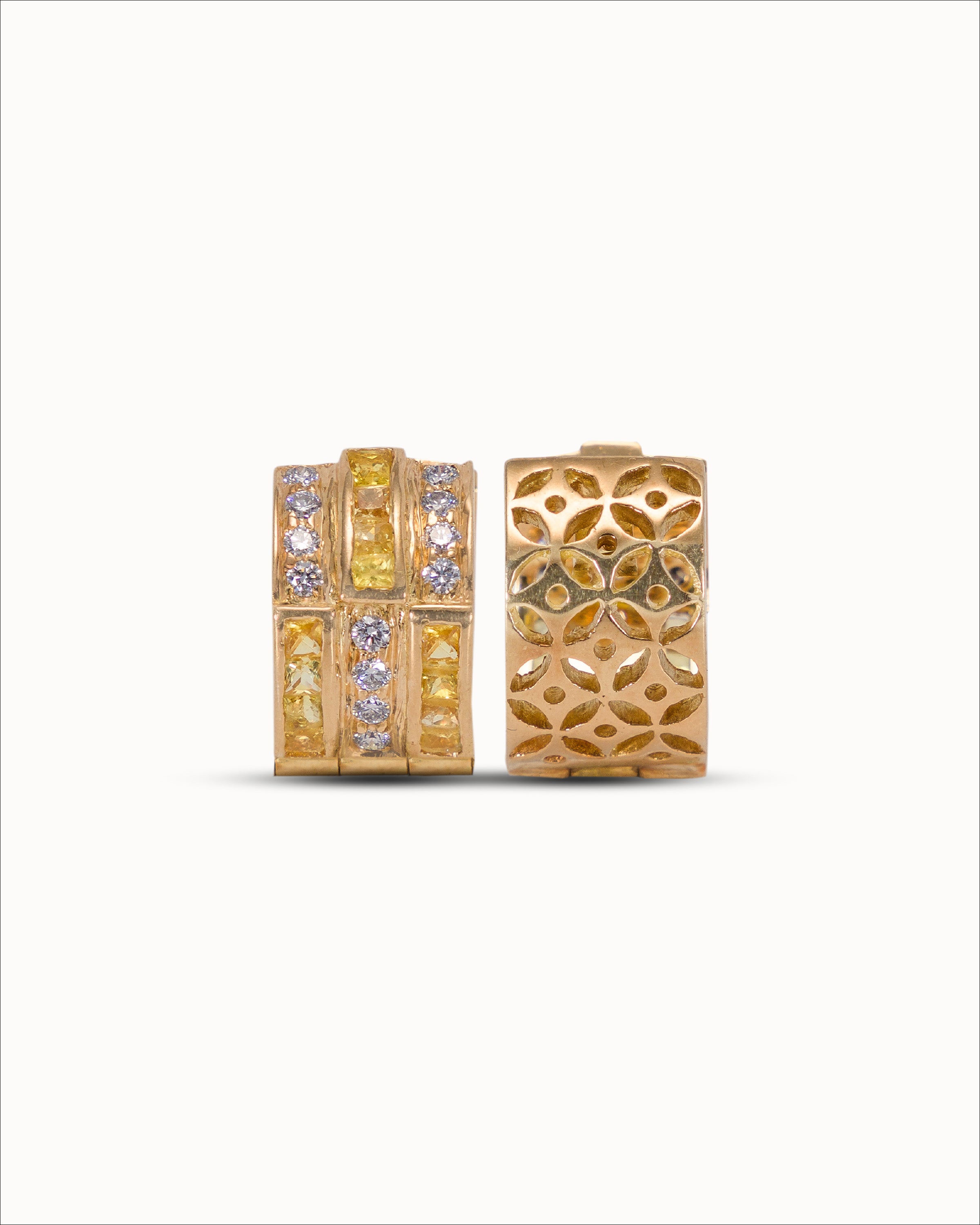 Ahalya Gold & Mixed Stones Earrings BL-MXDS-AA-02-0002 - Full View