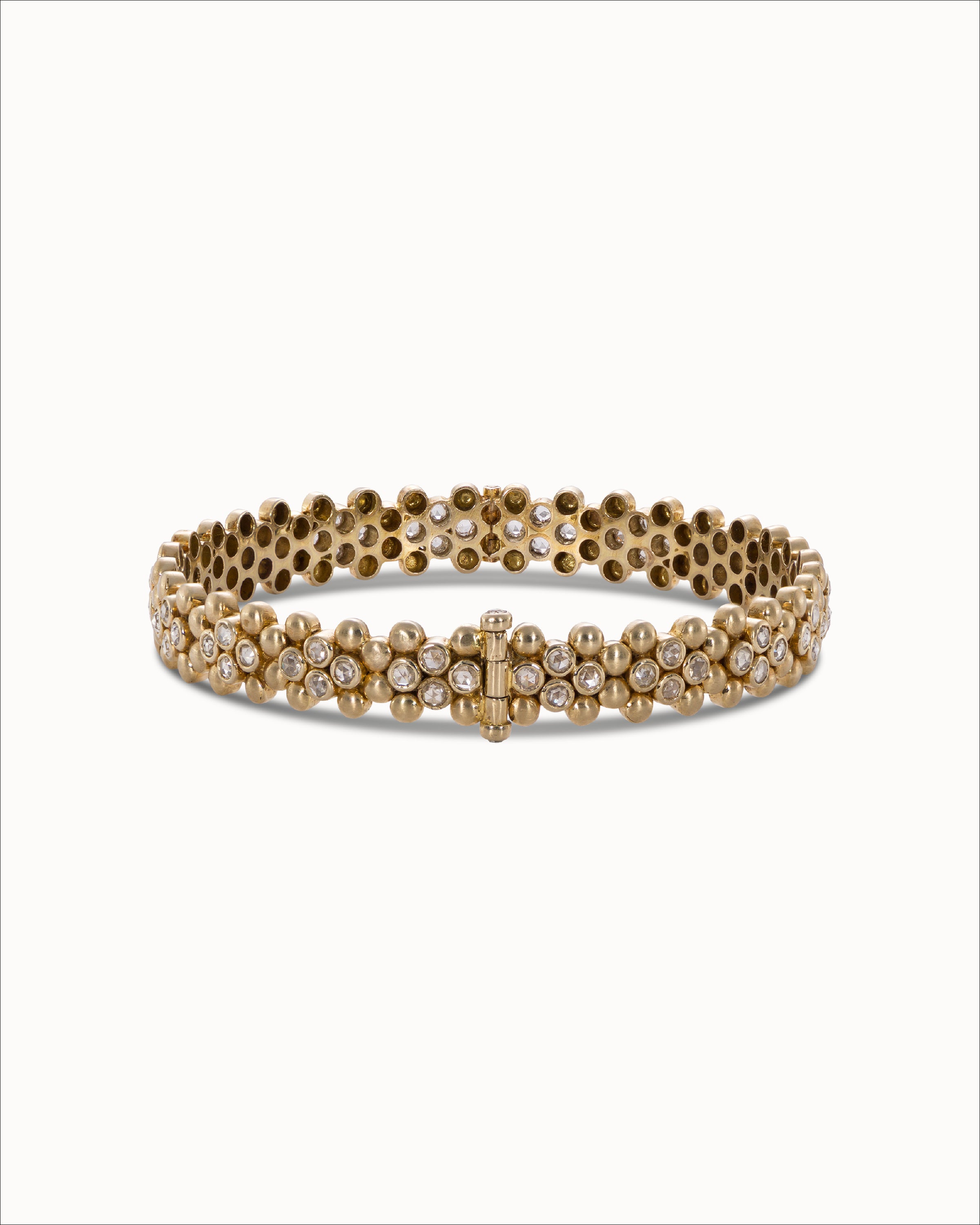 Ahalya Gold & Rose Cut Diamond Bracelet BR-XRCD-AA-03-0009 - Cover View