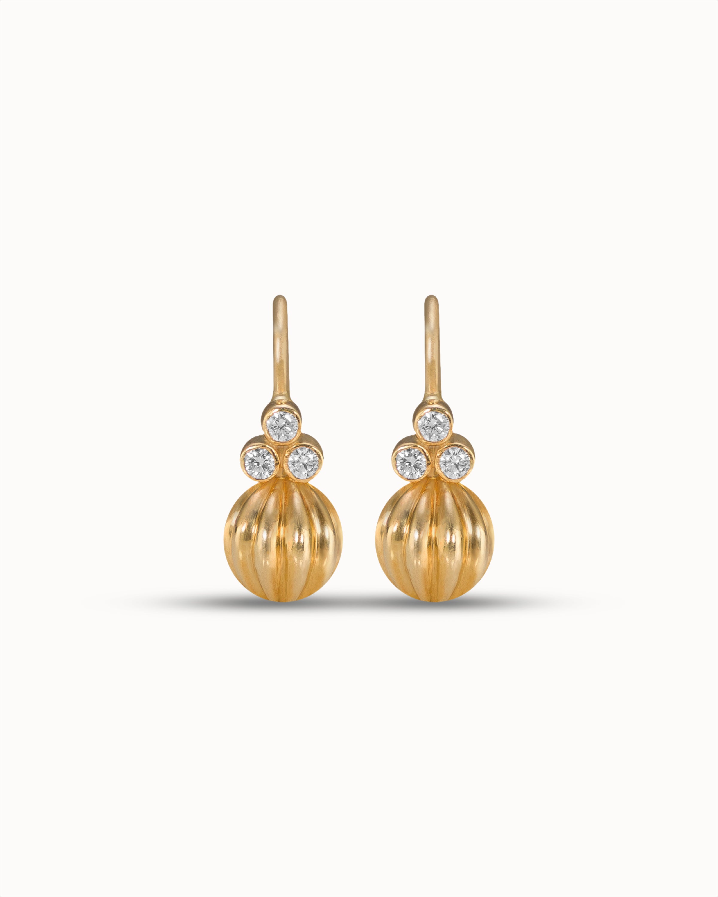 Ahalya Gold & Brilliant Cut Diamond Earrings HG-XBCD-AA-02-0071 - Cover View