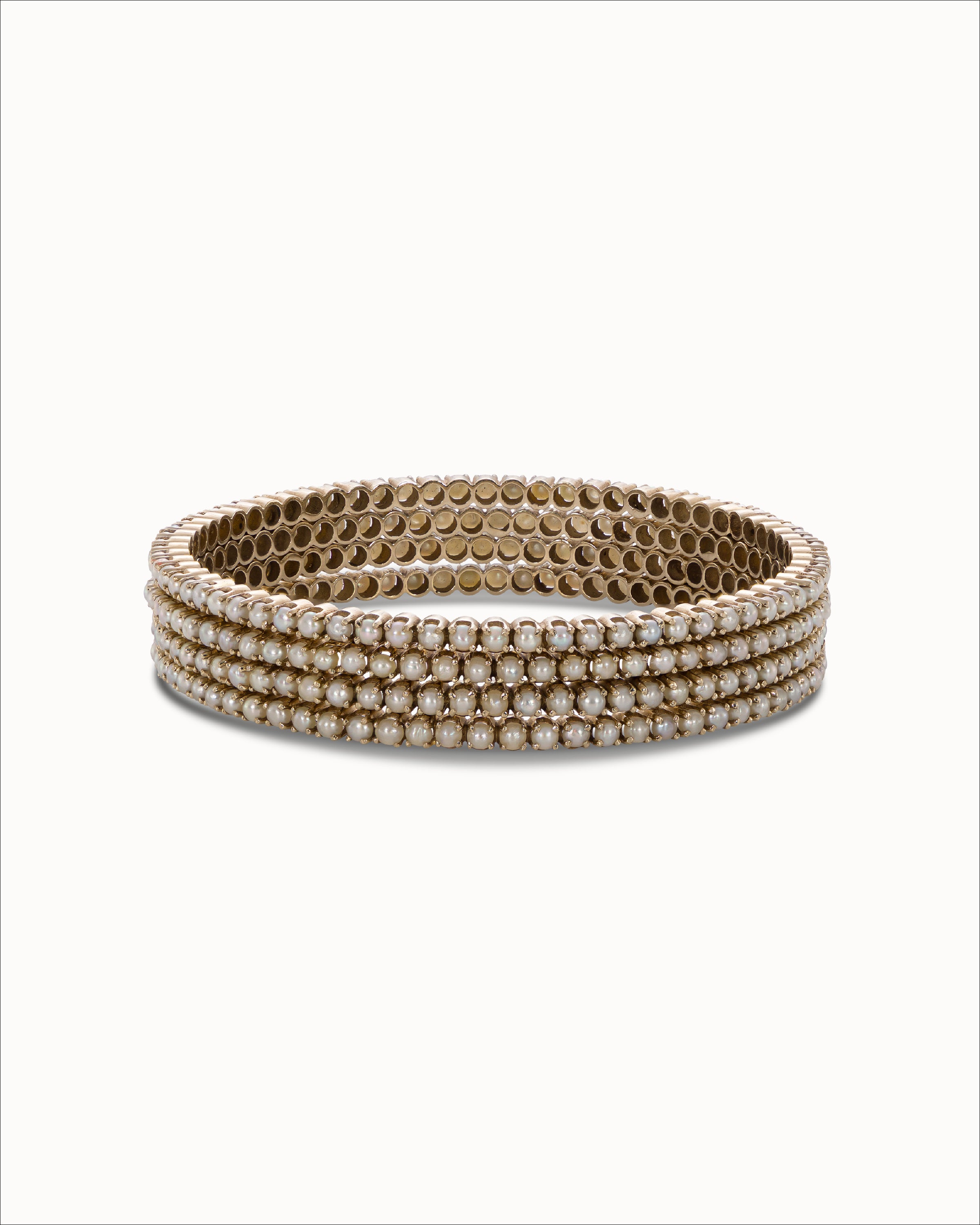 Ahalya Gold & Keshi Pearl Bangle SB-KEPL-AA-03-0008 - Cover View