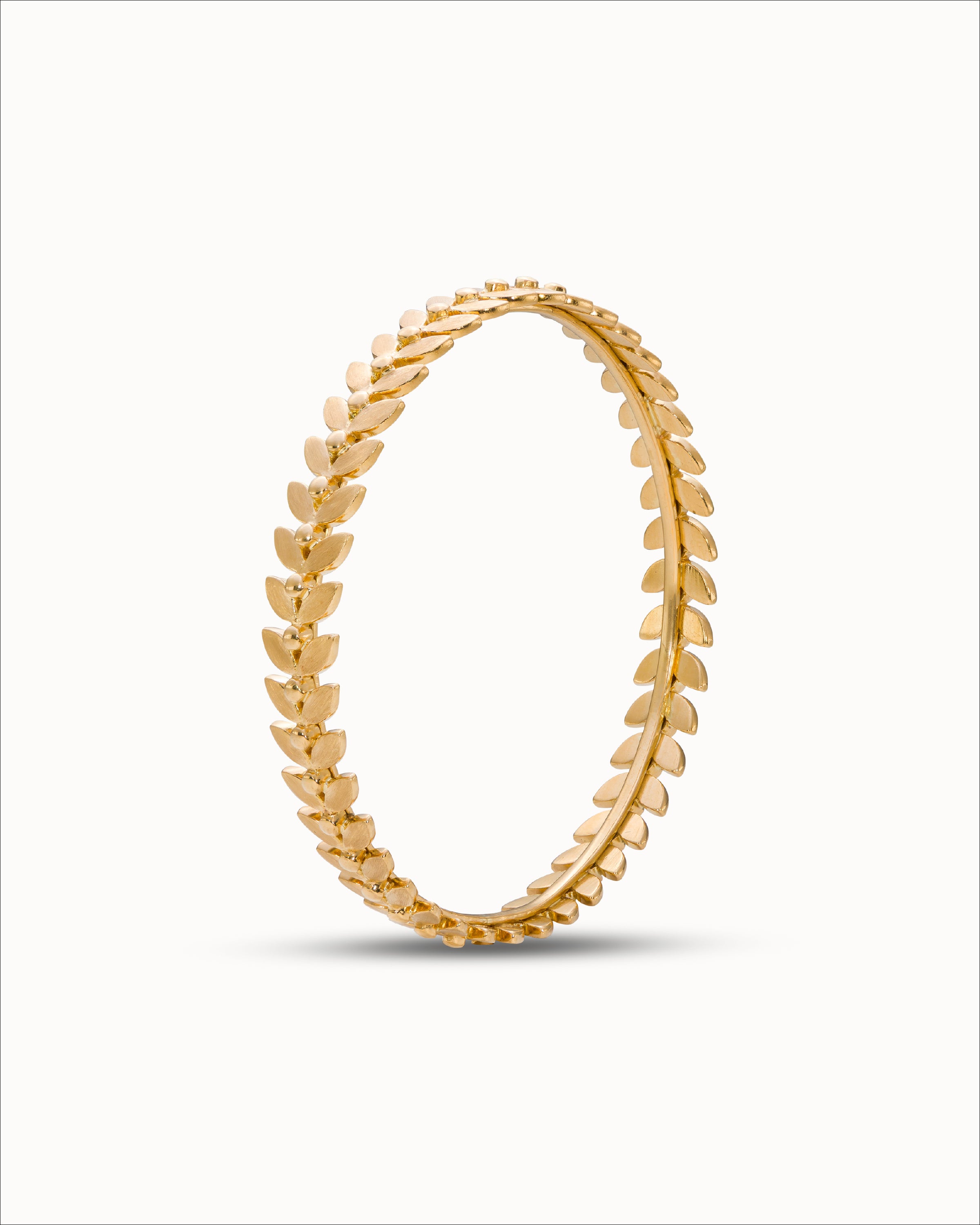 Ahalya Gold Bangle SB-XXGO-AA-03-0014 - Angled View