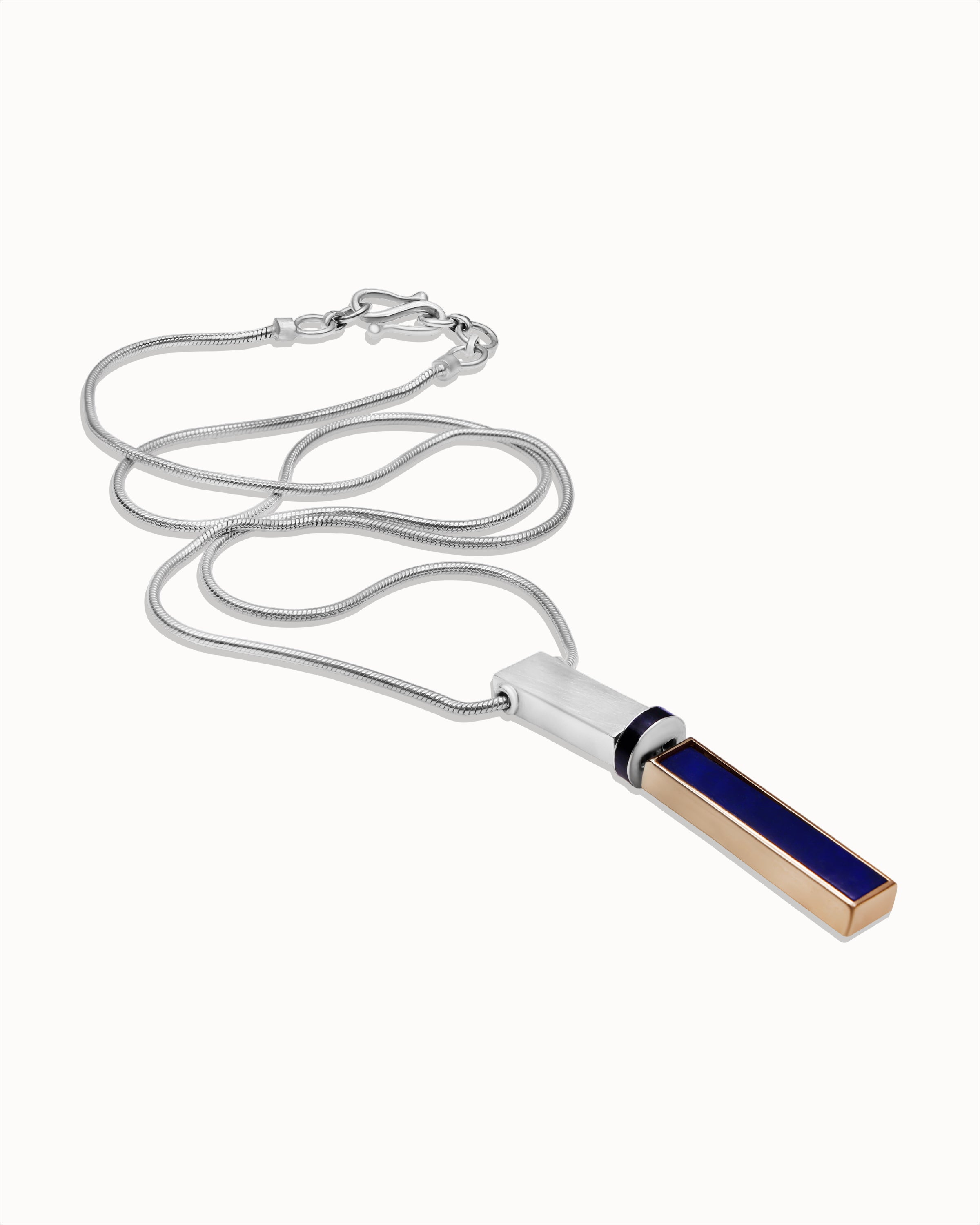 Ahalya Gold & Lapis Necklace SC-XXLA-AA-01-0055 - Close Up View