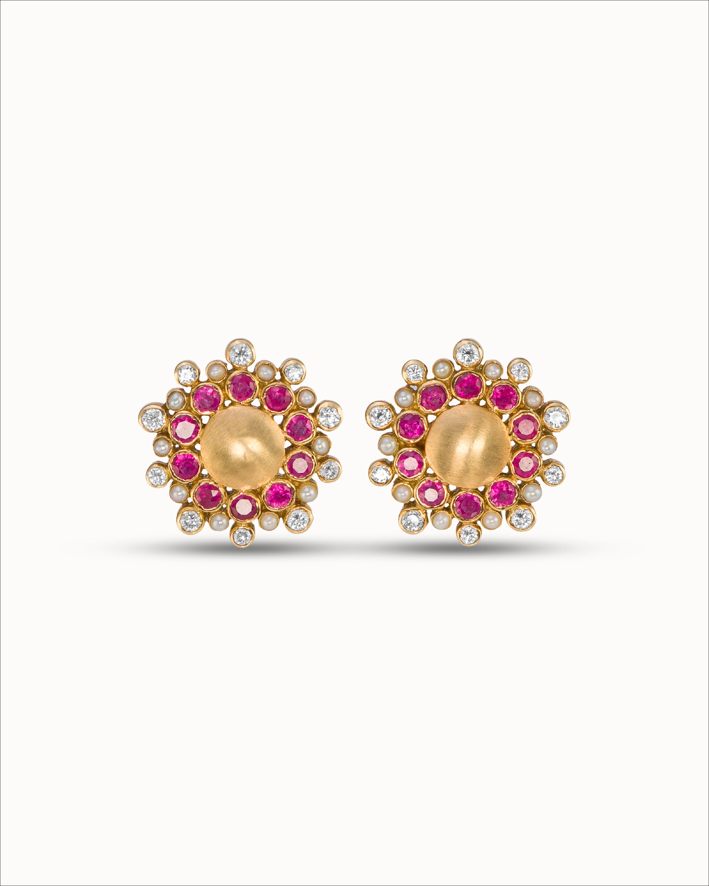 Ahalya Gold & Mixed Stones Earrings SD-MXDS-AA-02-0069 - Cover View