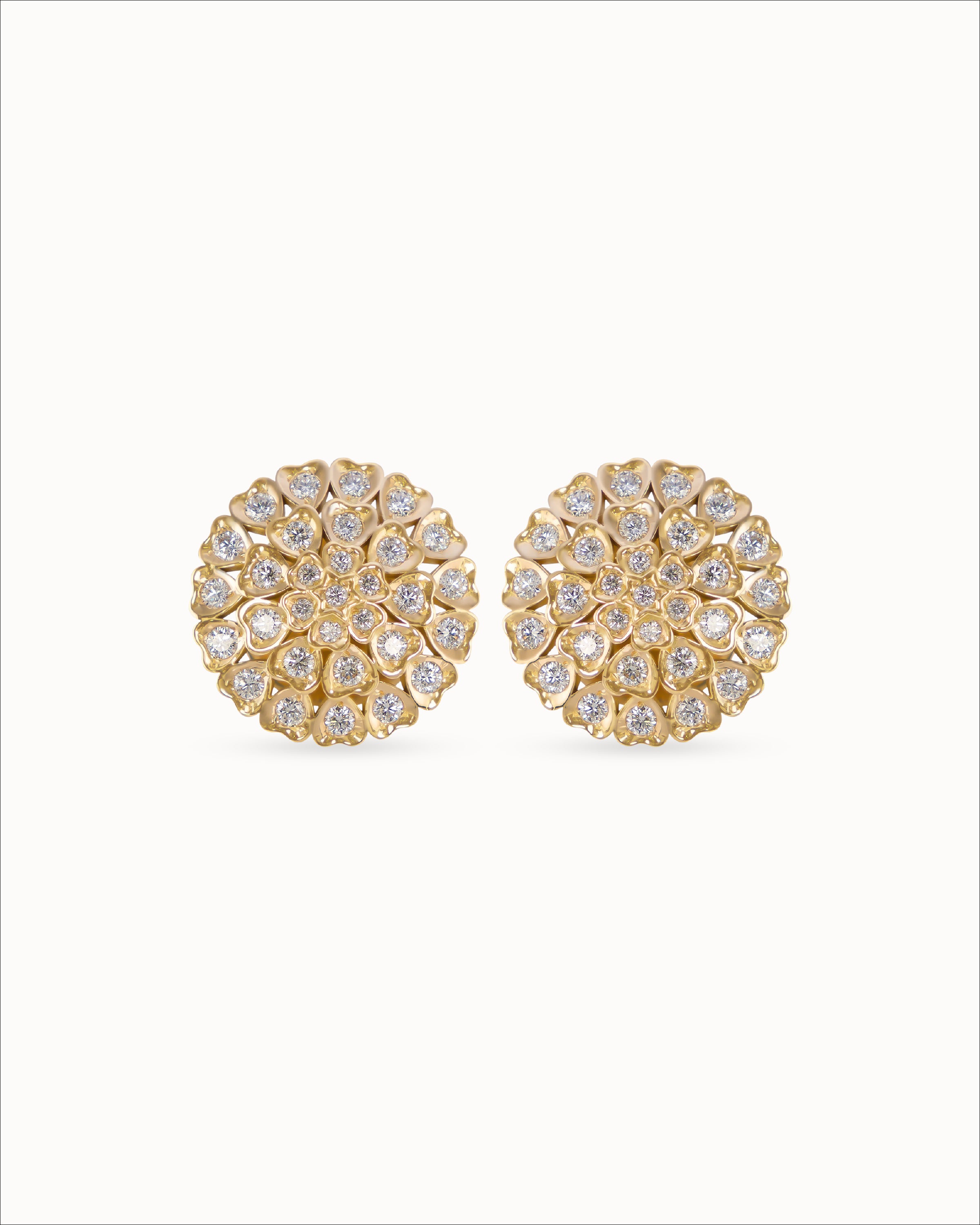 Ahalya Gold & Brilliant Cut Diamond Earrings SD-XBCD-AA-02-0126 - Cover View