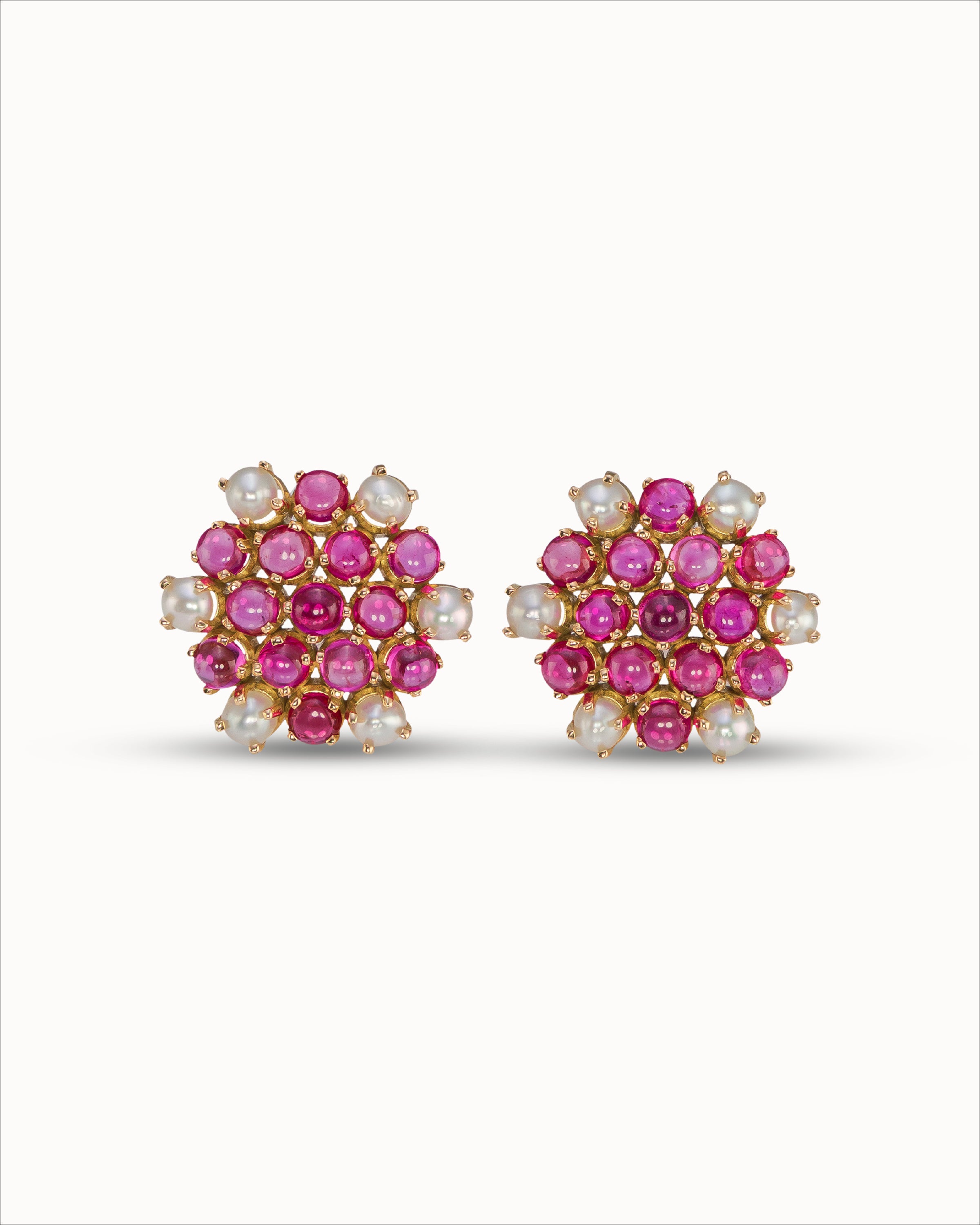 Ahalya Gold & Ruby Earrings SD-XRBY-AA-02-0060 - Cover View