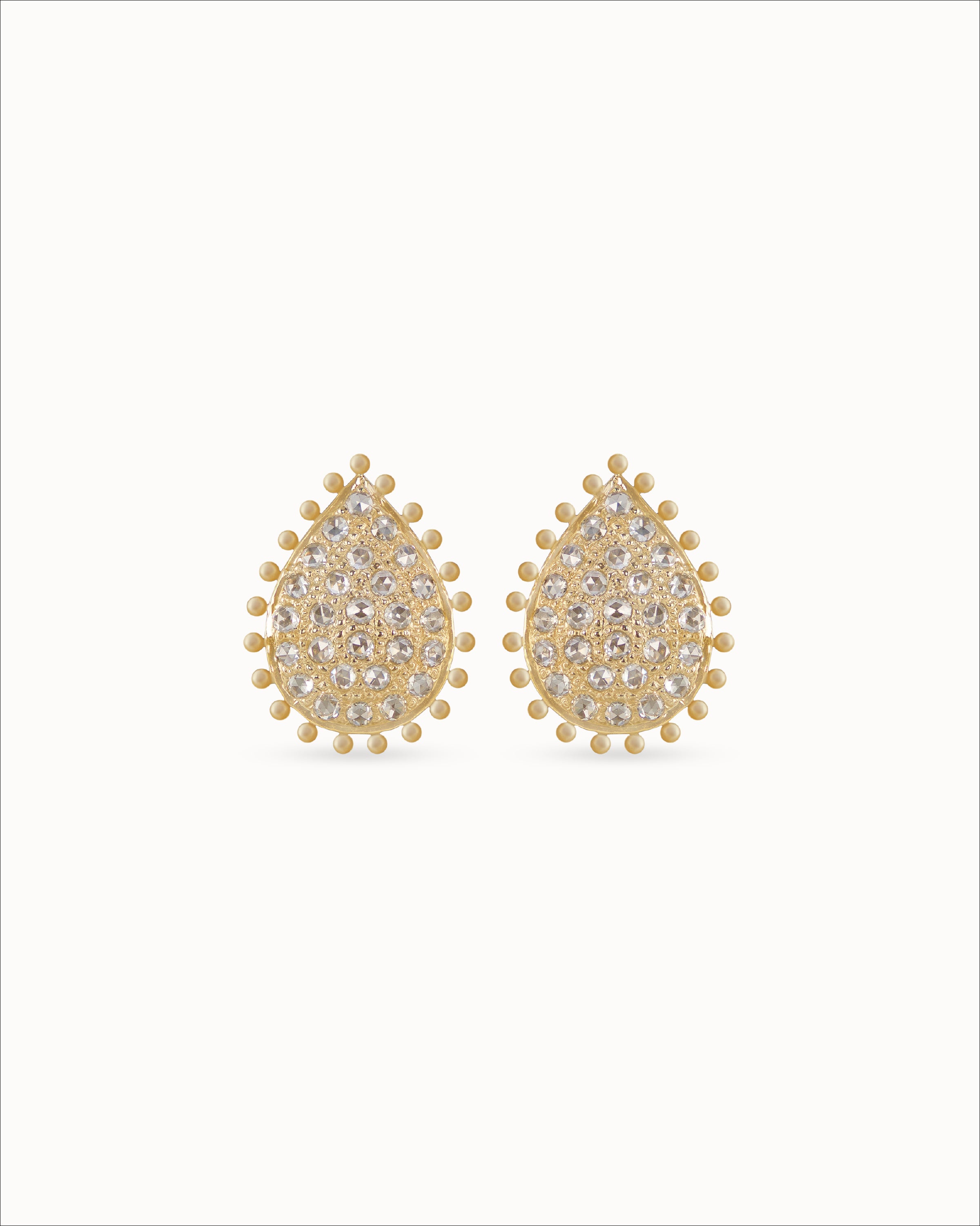 Ahalya Gold & Rose Cut Diamond Earrings SD-XRCD-AA-02-0127 - Cover View