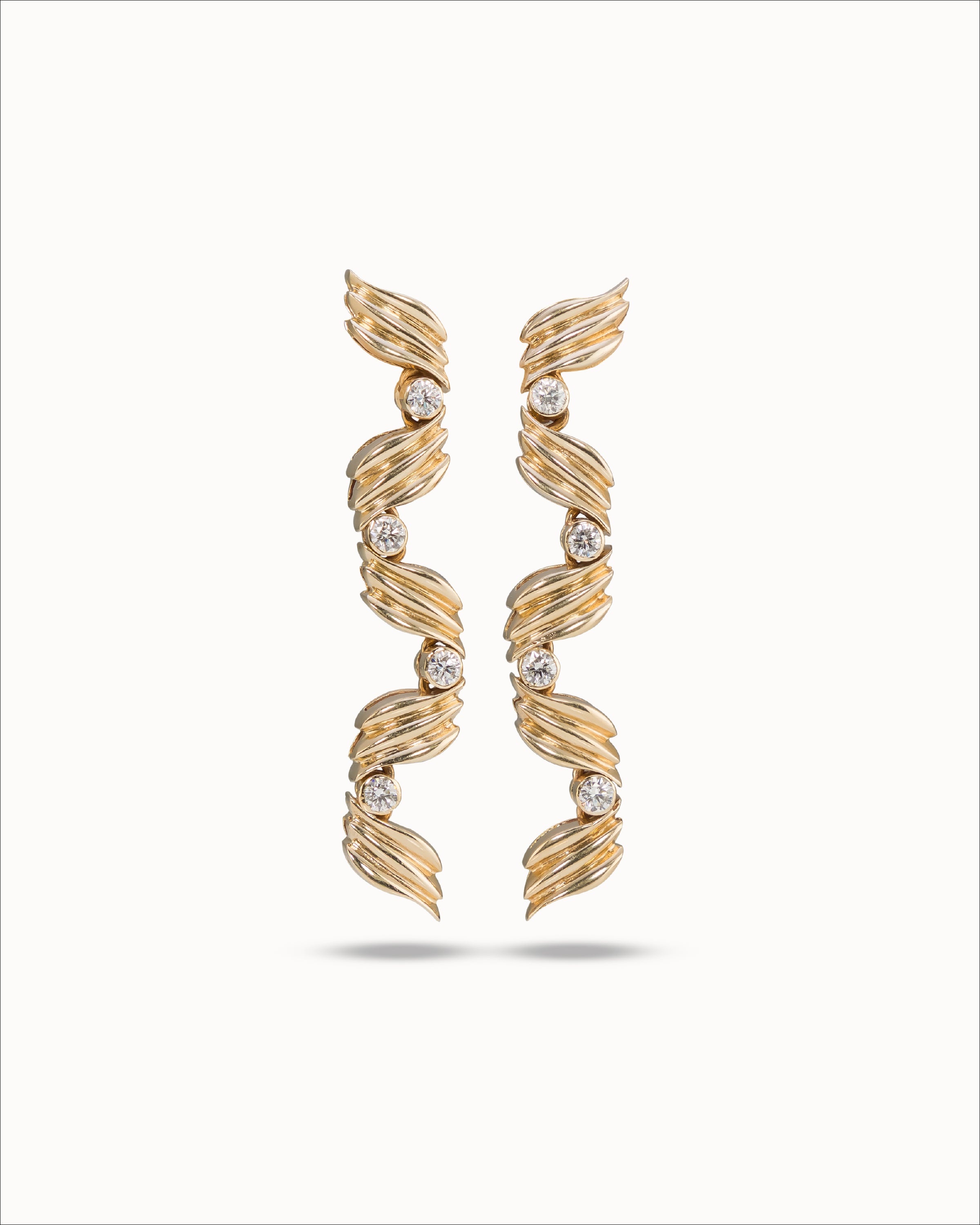 Ahalya Gold & Brilliant Cut Diamond Earrings HG-XBCD-AA-02-0070 - Cover View