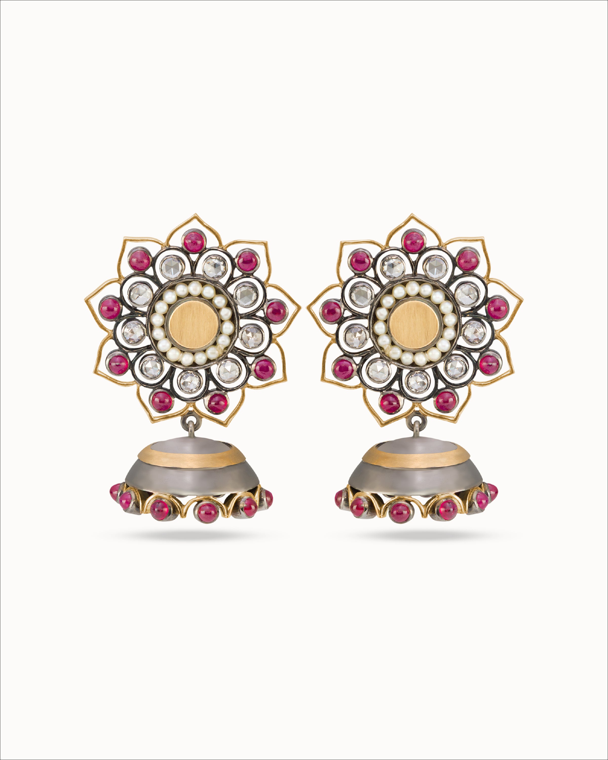 Ahalya Gold & Ruby Earrings JK-XRBY-AA-02-0111 - Cover View