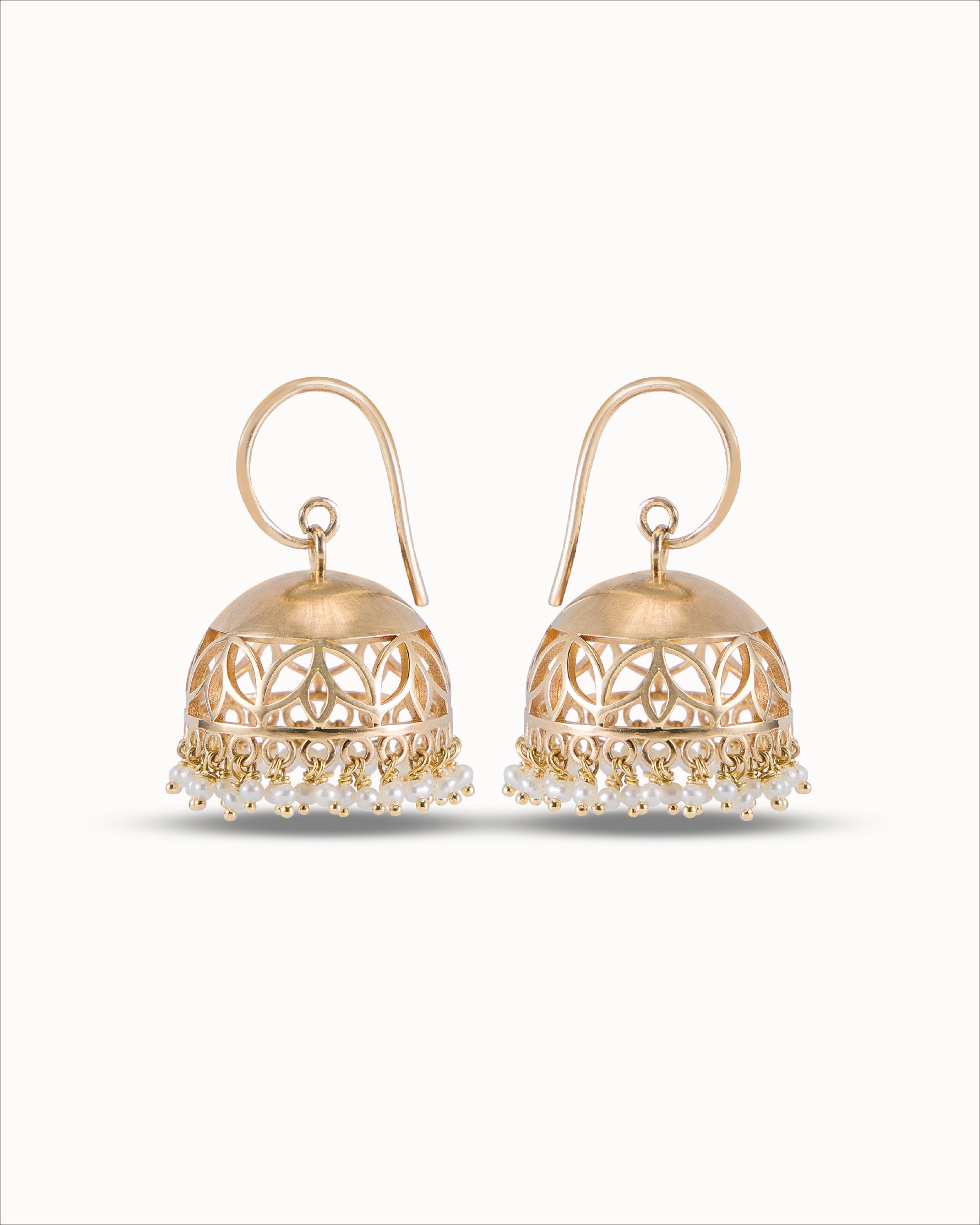 Ahalya Gold & Pearl Earrings JK-XXPL-AA-02-0001 - Cover View