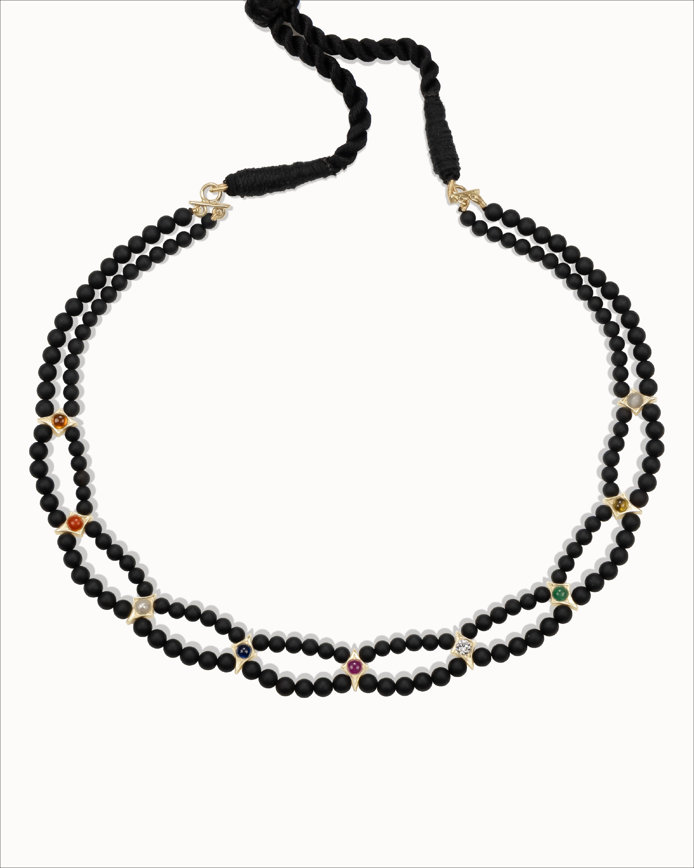 Ahalya Gold & Navaratna Necklace NE-XNRT-AA-01-0053 - Cover View