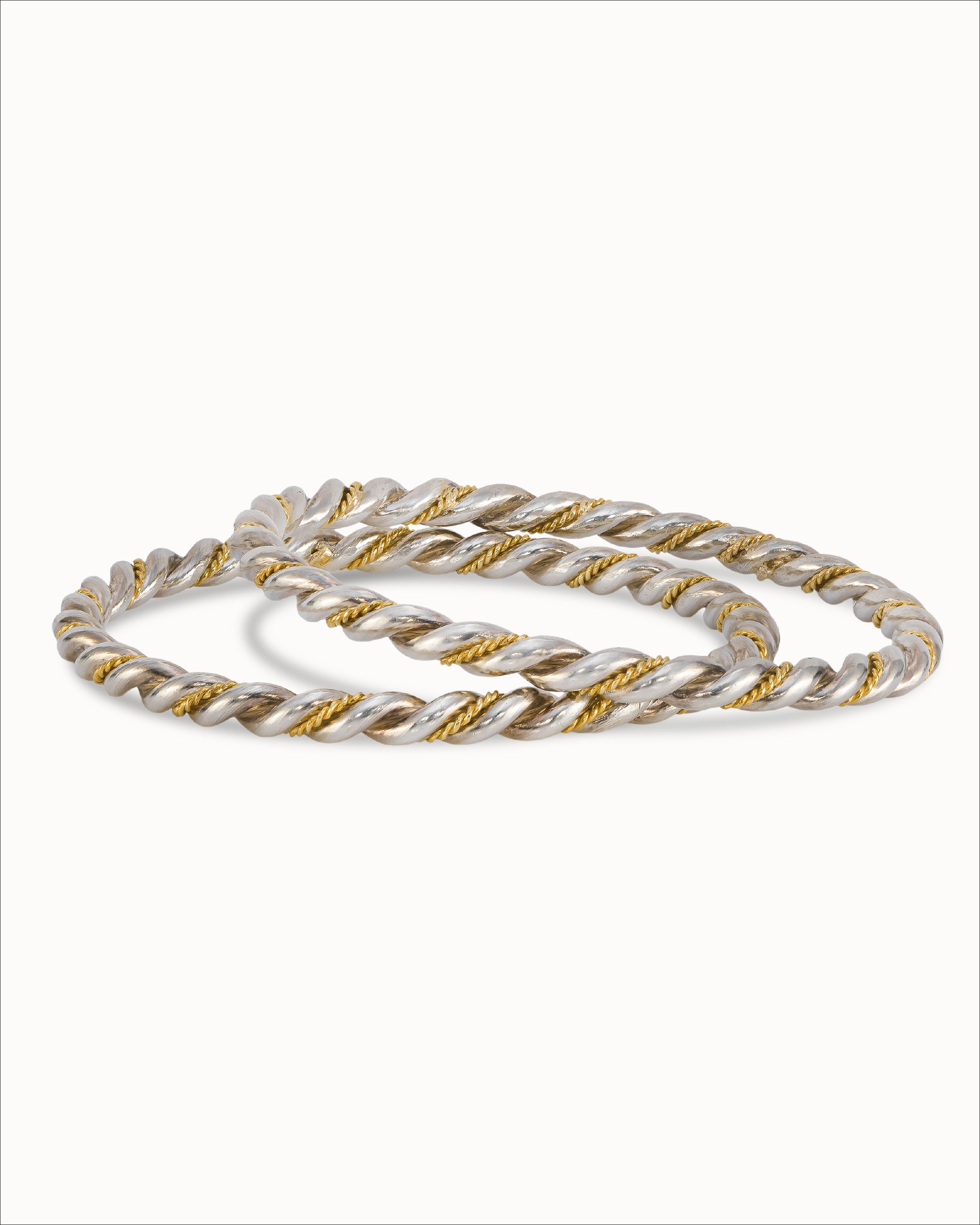Ahalya Gold & Silver Bangle SB-SIGO-AA-03-0021 - Full View