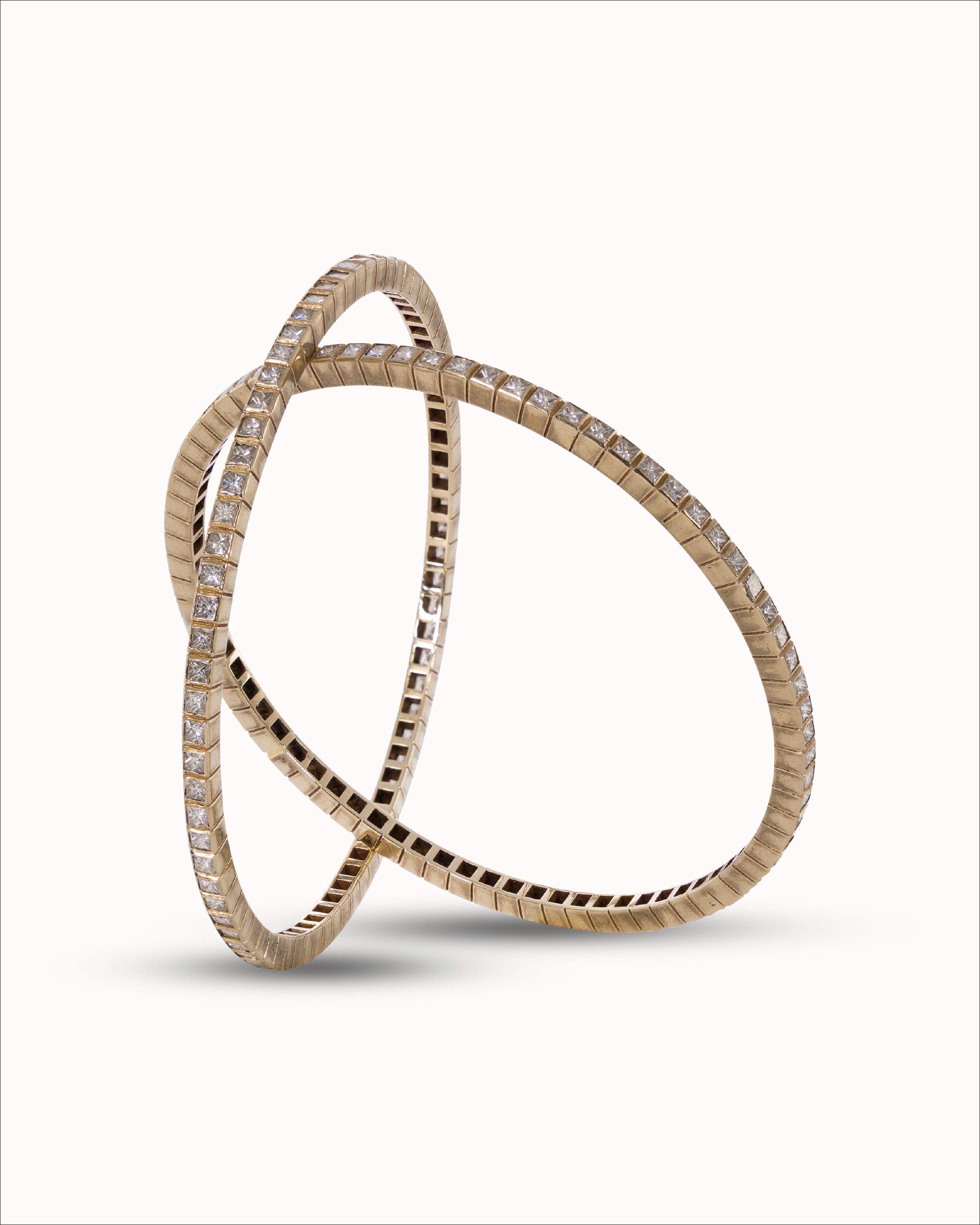 Ahalya Gold & Diamond Bangle SB-XXXD-AA-03-0006 - Detailed View