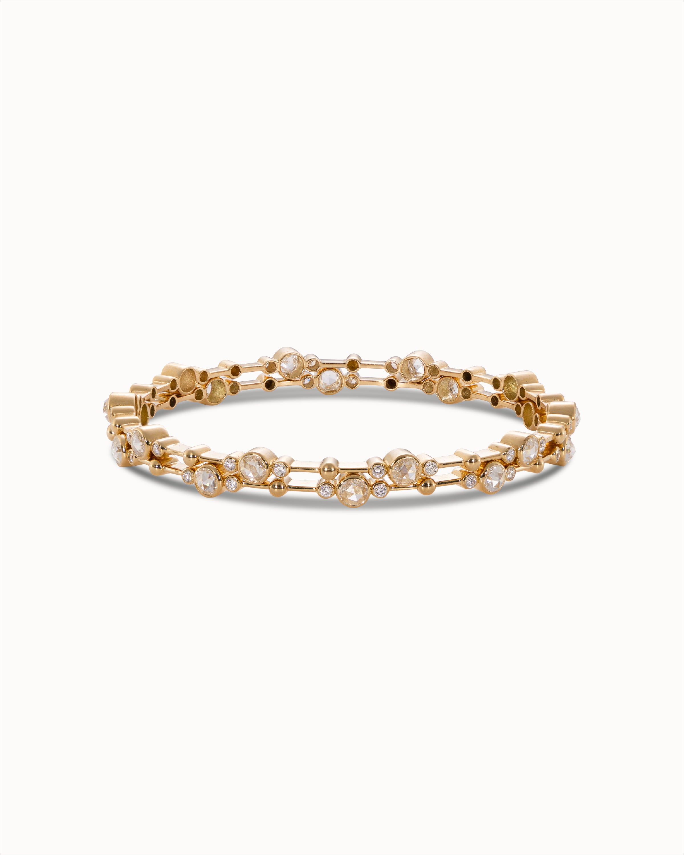 Ahalya Gold & Rose Cut Diamond Bangle SB-XBCD-AA-03-0010 - Cover View