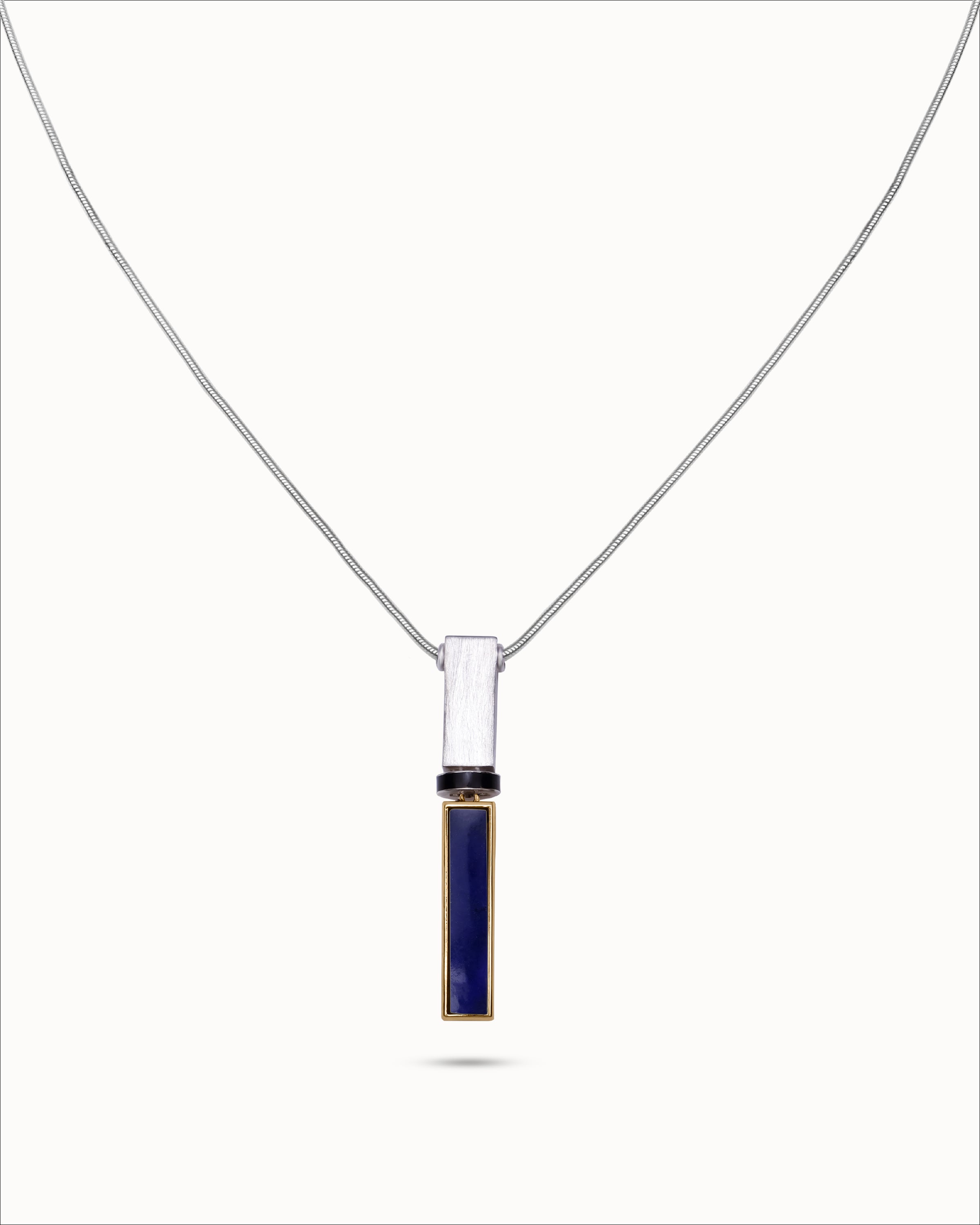 Ahalya Gold & Lapis Necklace SC-XXLA-AA-01-0055 - Cover View