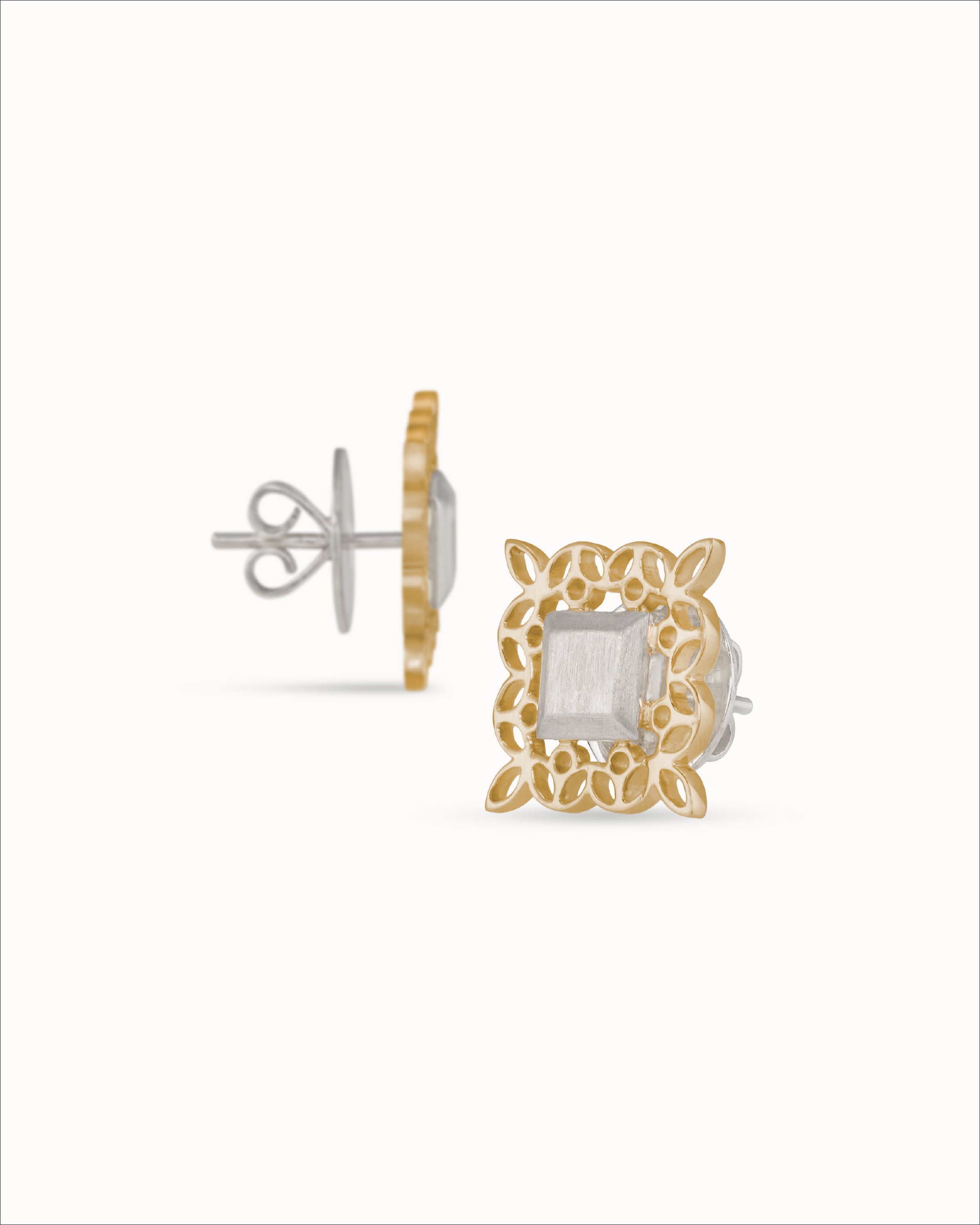 Ahalya Gold & Silver Earrings SD-SIGO-AA-02-0131 - Detailed View