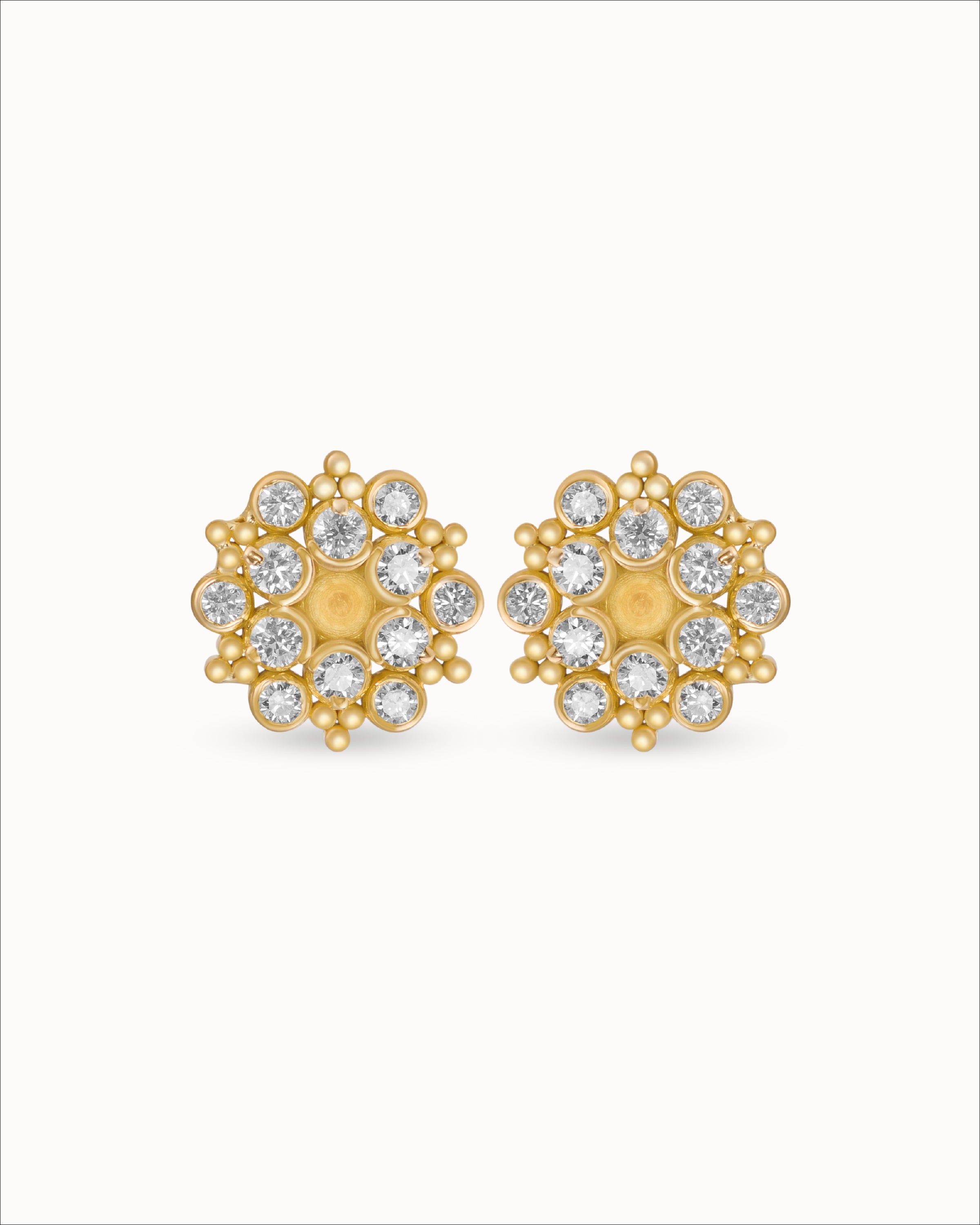 Ahalya Gold & Brilliant Cut Diamond Earrings SD-XBCD-AA-02-0133 - Cover View