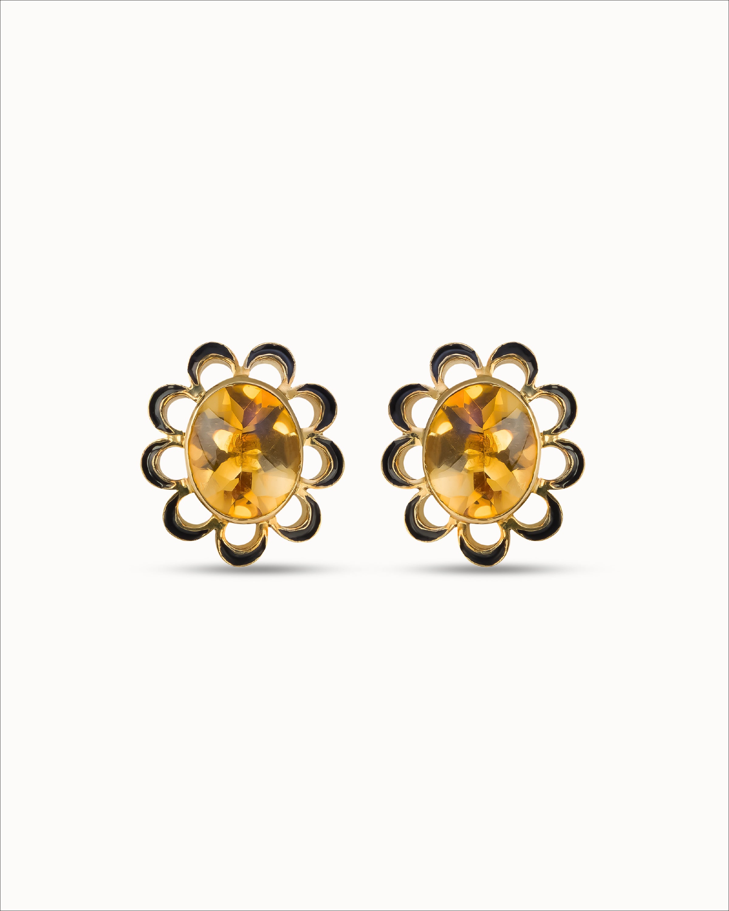 Ahalya Gold & Citrine Earrings SD-XXCI-AA-02-0079 - Cover View