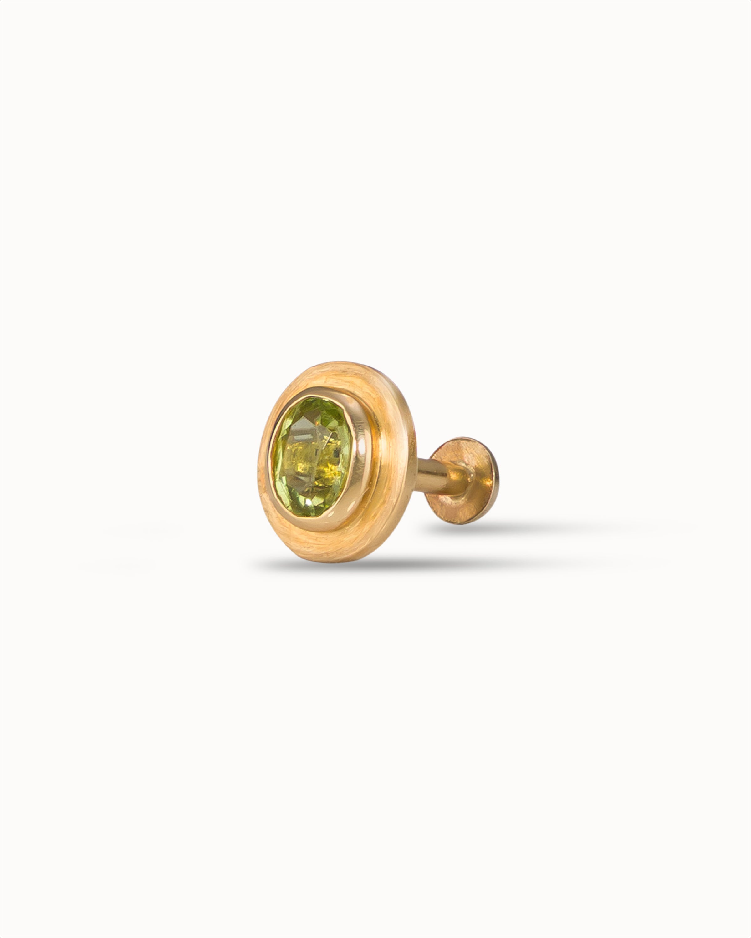 Ahalya Gold & Peridot Nosepin SM-XXPE-AA-05-0018 - Detailed View