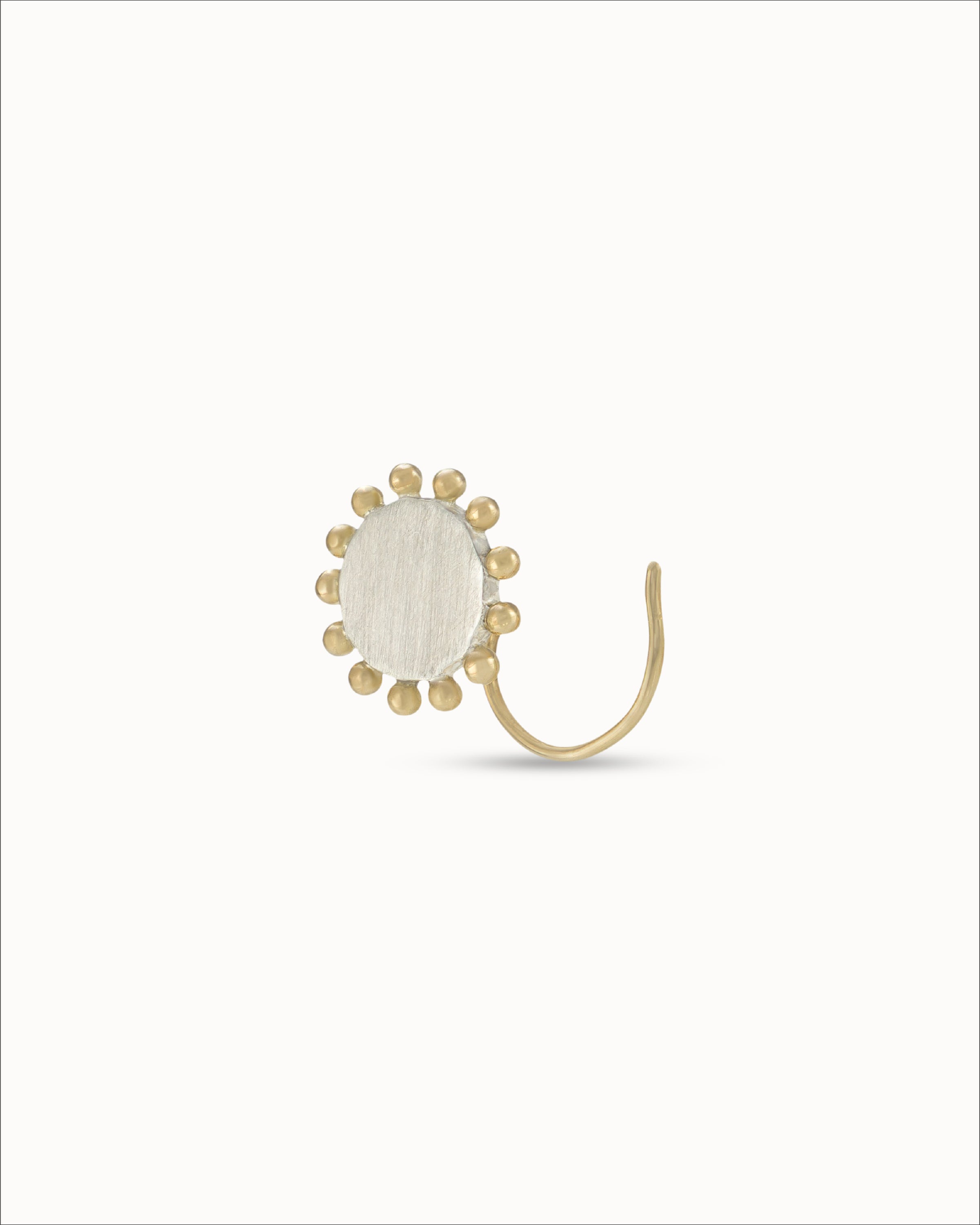 Ahalya Gold & Silver Nosepin WR-SIGO-AA-05-0065 - Detailed View