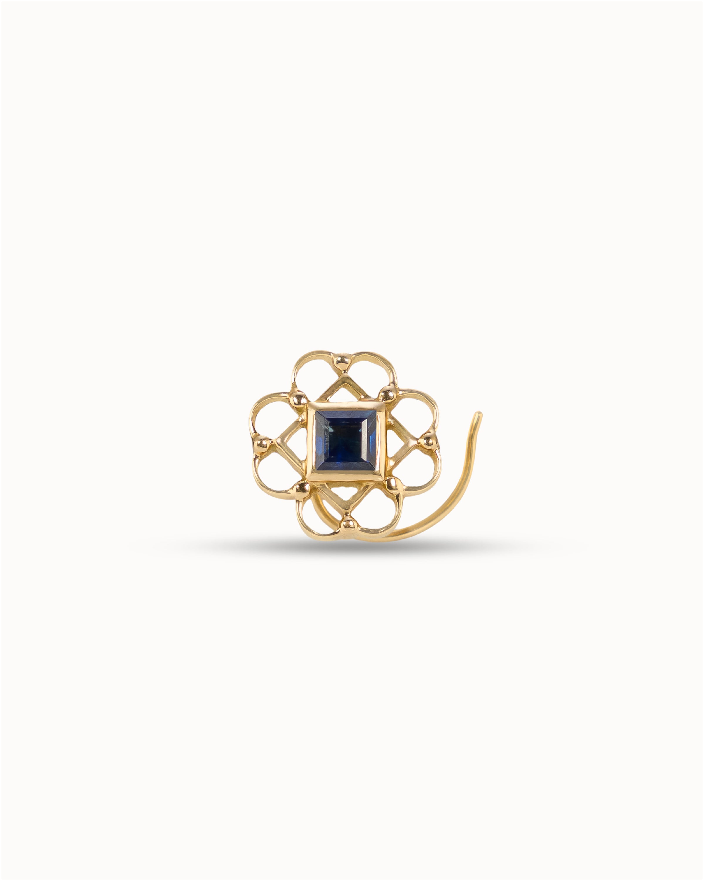 Ahalya Gold & Blue Sapphire Nosepin WR-XSPR-AA-05-0025 - Cover View